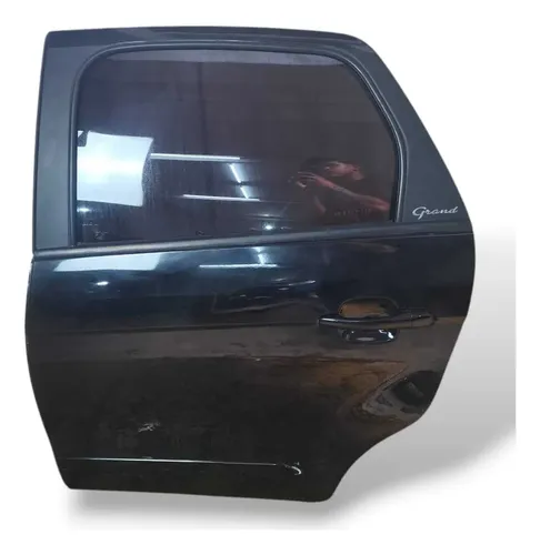 Porta Traseira Esquerda Fiat Grand Siena 2013 A 2029 Pelada Traseira Esquerdo Preto