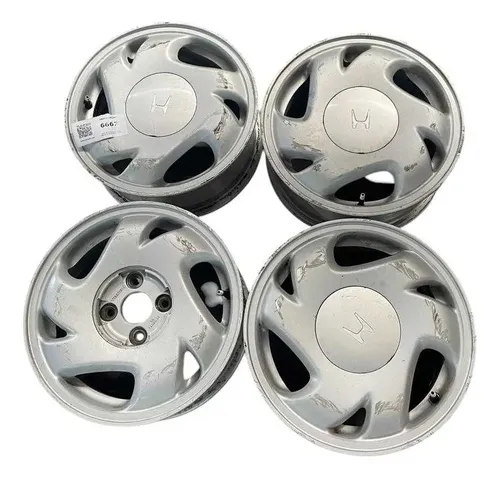 Jogo De Roda Liga Leve Aro 14 Honda Civic 96 99 Cinza