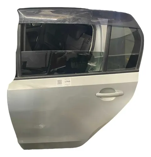 Porta Traseira Esquerda Volkswagen  Up 2014 2020 Pelada Traseira Esquerdo Prateado